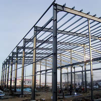 Kit de construction de hangar métallique préfabriqué en structure d'acier pour usage industriel et atelier, haute résistance, facile à assembler