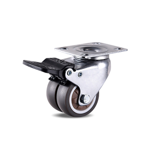 Hersteller Langlebige 2 "Doppel rad rolle aus TPR-Wirbel mit Schrauben-und Plattform-Lenkrädern ab Werk - Product Image 1