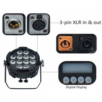 12X18W 6IN1 LED alimenté par batterie Par lumière RGBW faisceau Rechargeable lumière étanche à distance DMX contrôle scène DJ Club spectacle éclairage