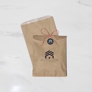 Bolsa de papel de embalaje de pan horneado Kraft para comida desechable personalizada, patatas fritas, galletas, postres - Product Image 3