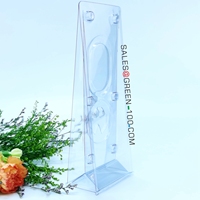 Emballage en plastique pliable personnalisé, recyclable et biodégradable, en matériau PET, pour fard à joues et rouge à lèvres