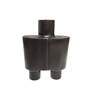 Hot Sale 4*9 inch black car muffler exhaust pipe