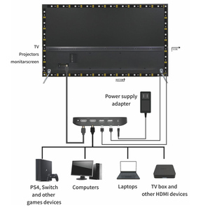 Thông minh Sync TV PC năng động rgbic môi trường xung quanh ánh sáng kit đồng <span class=keywords><strong>LED</strong></span> Strip với điều khiển từ xa và đèn nền ngâm <span class=keywords><strong>LED</strong></span> Strip ánh sáng - Product Image 5