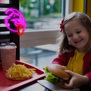 Majin Buu LED Enseigne au néon, Applique murale animée à intensité variable alimentée par USB pour la salle de jeux, Man Cave, le cinéma et la décoration d'un ventilateur d'émission de télévision - Product Image 5