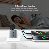 Los productos más vendidos Cargador Gan móvil 30W Pd Cargador USB de doble puerto Tipo C Adaptador de cargador portátil personalizado rápido al por mayor