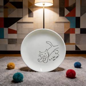 Plato de Porcelana Blanca/Plato Estándar/Plato de Porcelana Económico - HARVIT o SU MARCA, Diseño de Dibujos Animados, Regalo Empresarial - Product Image 6