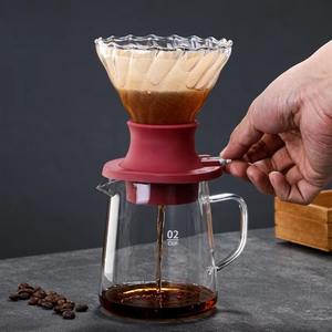 Cafetera de Vidrio con Logotipo Personalizado, Gotero de Café Inteligente, Filtro de Papel Inteligente, Juego de Tazas para Café - Product Image 4