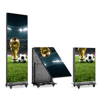 P1.25 P1.53 P2.5 pantalla de cartel plegable led interior con GOB para la publicidad del centro comercial