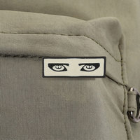 Épinglette en émail rétro abstraite avec motif de paire d'yeux pour veste, sac à dos et tenue décontractée, accessoire de mode et de décoration