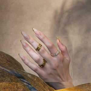 <span class=keywords><strong>Uñas</strong></span> Postizas <span class=keywords><strong>de</strong></span> ABS con Diseño 3D <span class=keywords><strong>de</strong></span> Lentejuelas Cruzadas <span class=keywords><strong>de</strong></span> Estilo Y2K, en Caja <span class=keywords><strong>de</strong></span> 24 Piezas - Product Image 3