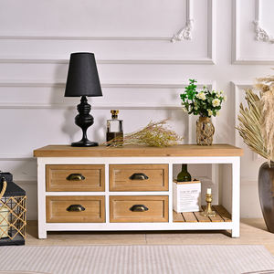 HOME Modern Handmade MDF Wooden <b>TV</b> Stand with 4 Drawers and 1 <b>Shelf</b> <b>for</b> Apartment and Hotel Use - Product Image 2