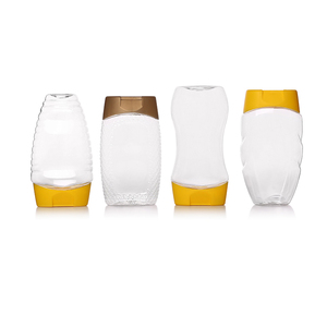 Free sample pet 500g honey bottle silicone cap plastic honey bottle, honey squeeze bottle