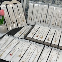 Kalung Rantai Choker Perhiasan Unisex Trendi Modis Bahan Titanium dan Baja Anti Karat Murah Grosir untuk Hadiah