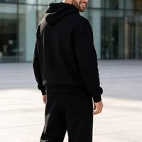Hoodie dan Celana Panjang Gaya Amerika, Model Longgar, 2 potong, polos, harga langsung dari pabrik