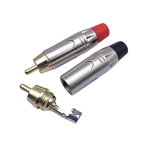 Conector RCA de cable dorado hembra macho de metal con extremo de aleación de Zinc de alta calidad para enchufe RCA de audio/video de coche - Product Image 5