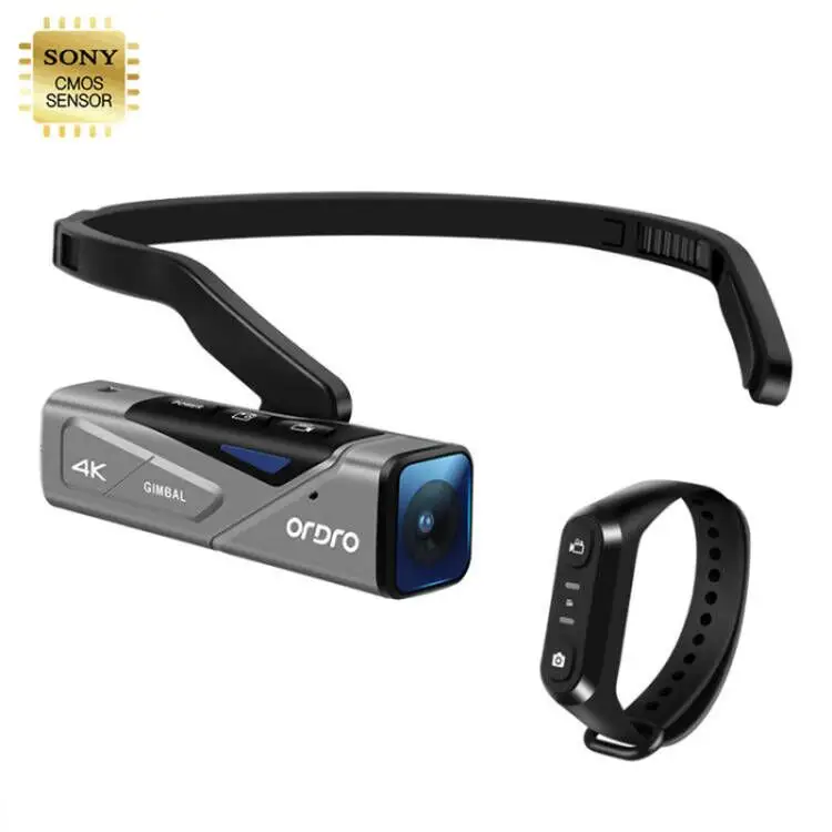 ORDRO नई EP7 पीओवी लाइव स्ट्रीमिंग Vlog डिजिटल 4K UHD ज़ूम बैठक पहनने योग्य कैमरा