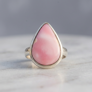 Glittering Cute Pear Cut Pink <b>Opal</b> <b>Rings</b> Indian Jewelry 925 Solid Sterling Silver Bulk Wholesale Handmade Fine Silver Jewelry - Product Image 3