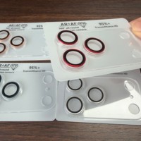 Protecteur de module caméra 3D électroplaqué avec base en PMMA transparent et verre optique pour iPhone séries 13-17