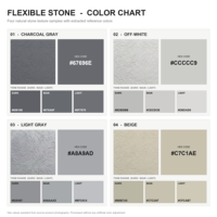 Panneau de revêtement mural flexible en pierre taillée, placage de pierre souple pour la décoration murale intérieure et extérieure, blanc, gris, beige