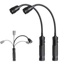 Lámpara de Trabajo LED con Cuello de Cisne de Aluminio OEM ODM, Impermeable IP55, 600 Lúmenes, con Zoom, Magnética, para Parrilla