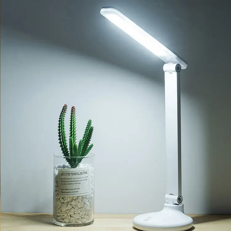 Chino plegable led luz recargable lámpara de mesa de estudio con puerto usb para niños leyendo moderno Luz de mesa