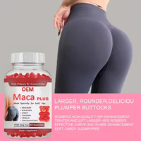 Bonbons Gommeux Extrêmes à la Racine de Maca pour l'Amélioration des Hanches et des Fesses, Éclaircissement de la Peau, Complément de Beauté Naturel pour Adultes