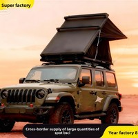 Tente de camping triangulaire à toit rigide en alliage d'aluminium, automatique, pour SUV, imperméable, coupe-vent, 3000 mm, tente de voiture