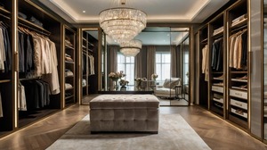 Armario Vestidor Personalizado Vermonhouzz, Sistema de Armario Abierto con Áreas de Colgado Largo y Corto, Gran Capacidad de Almacenamiento - Product Image 3