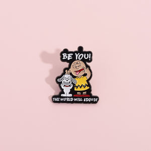 Seja você mesmo em Dog Esmalte Pin Broche Cartoons Badge para o caso Sacos Jeans Hoodies Denim Lapel Pin Jóias Presente Unisex - Product Image 3