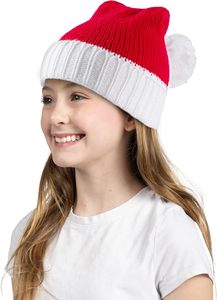 Bonnet d'hiver chaud et mignon en acrylique avec pompon, idéal pour les fêtes et la décoration de Noël - Grande Vente - Product Image 5