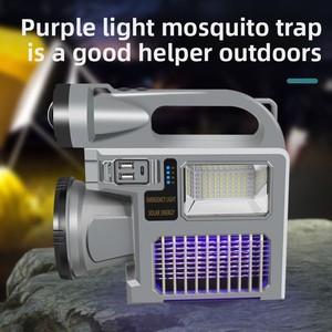 Linterna Portátil Solar ABS Multifunción con Pantalla para Uso de Emergencia, Carga Tipo-C, para Exteriores, Ideal para Douyin - Product Image 4