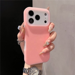 Coque de protection intégrale en silicone liquide TPU effet peau pressée à chaud pour iPhone 17 Air, 16, <span class=keywords><strong>15</strong></span>, 14 Pro Max - Product Image 2