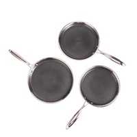 Ensemble de casseroles en acier inoxydable 304 à distribution de chaleur uniforme de 28 cm/30 cm/32 cm, épaisseur de 2,0 mm, poêle à œufs, poêle à pizza, usage commercial