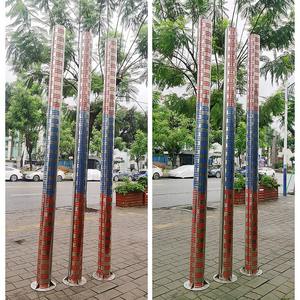 स्टेनलेस स्टील बेलनाकार पानी स्तर गेज कॉलम प्रतिबिंबित नदी बांध अवलोकन हार्डवेयर उत्पाद - Product Image 4