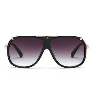 Lunettes de soleil rétro vintage personnalisées avec logo, lunettes de soleil dégradées pour femmes, lunettes de soleil carrées UV400 pour hommes - Product Image 2