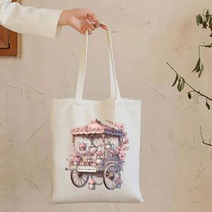 Summer Women's <b>Canvas</b> Polyester Lining Customized Zipper Closure Cotton Material Travel Use All Seasons National Style Handbag - Product Image 3