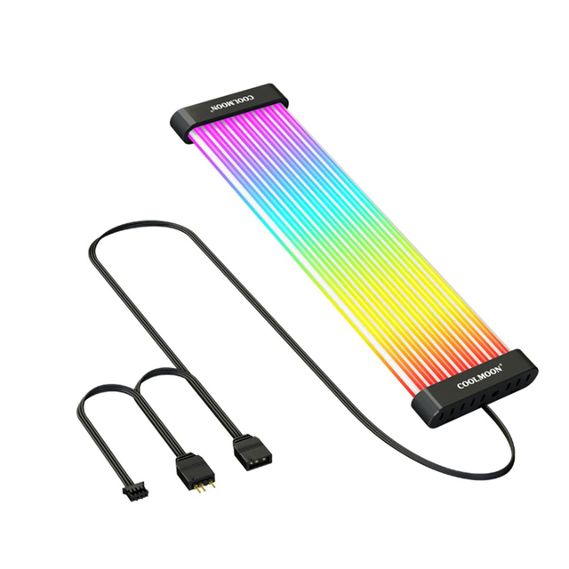 Desktop Computer case Decoration Luminous Light Strip ARGB PSU Extension Cable Kit, ATX 24Pin GPU Dual 8pin 8PIN*3