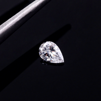 Diamant de laboratoire en forme de poire, couleur D, certifié IGI, CVD HPHT, pierre en vrac, clarté VVS, origine CN, bague personnalisée