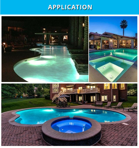 Hotook 7mm Slim DC 12V ứng dụng thông minh treo tường tuya 100mm RGB điều khiển từ xa hồ bơi đèn <span class=keywords><strong>LED</strong></span> dưới nước IP68 hồ bơi ánh sáng - Product Image 6