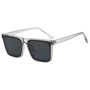 Lunettes de soleil carrées classiques unisexes, protection UV400 haut de gamme, verres en acrylique, monture en PC, lunettes de conduite, mode, vente en gros Chine - Product Image 6