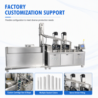 Machine de remplissage automatique horizontale pour graisse, silicone, mastic et colle anaérobie