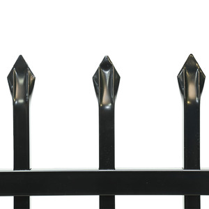 एल्यूमीनियम बाड़ स्टील बाड़ पैनल घर आउटडोर बगीचे परिधि बाड़ जस्ती ट्यूब पैलेट - Product Image 5