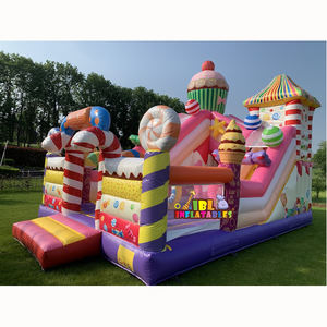 Alquiler de Centro de Juegos Inflable Portátil Personalizado para Eventos, Tobogán Inflable para Bodas y Fiestas de 7x5.5m con Capacidad para 10 Personas - Product Image 3
