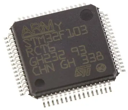 STM32F103RCT6 MCU 32-bit ARM Cortex M3 RISC 256KB Flash 2.5V/3.3V 64-Pin LQFP Tray STM32F103RCT6