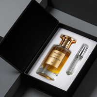 Flacon de parfum vide personnalisé de luxe 80 ml avec boîte, emballage transparent sur mesure avec couvercle pour parfum