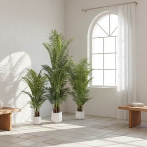 Personalizzabile moderna <span class=keywords><strong>palma</strong></span> tropicale artificiale <span class=keywords><strong>legno</strong></span> finto giardino interno ed esterno abbellimento decorazione - Product Image 1