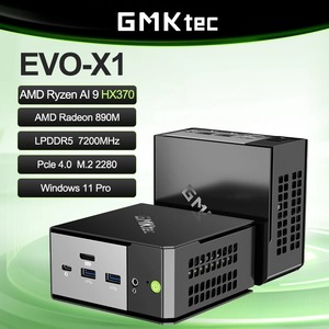 Gmktec มินิพีซี EVO-X1สำหรับเล่นเกม, มินิพีซี Al 9 HX 370เรดอน890เมตรการจัดเก็บข้อมูลที่กว้างขวาง <span class=keywords><strong>CPU</strong></span> + NPU TDP 65W LPDDR5X Win11 7500MHz 64/1TB - Product Image 2