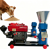 Mélangeur automatique diesel HD 2026 pour aliments du bétail et de la volaille, capacité 100-1000 kg/h, en fonte, 220V, neuf