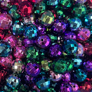 16mm 3g Round Handcrafted Colored Acrylic <b>Bead</b> Balls for Pen <b>Bead</b> Jewelry Reviright Model G OPP Bag Packaging - Product Image 1