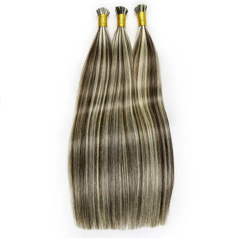 Extensiones de cabello humano Remy de alta calidad, pelo liso chino sin procesar, P2-613, Color Piano, virgen, i-tip, 100 g/unidad